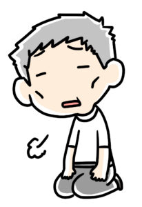 やつれたおじいさん